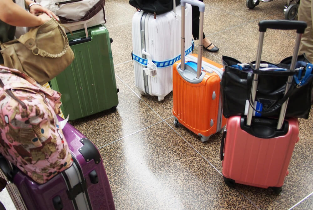 家族の荷物の写真